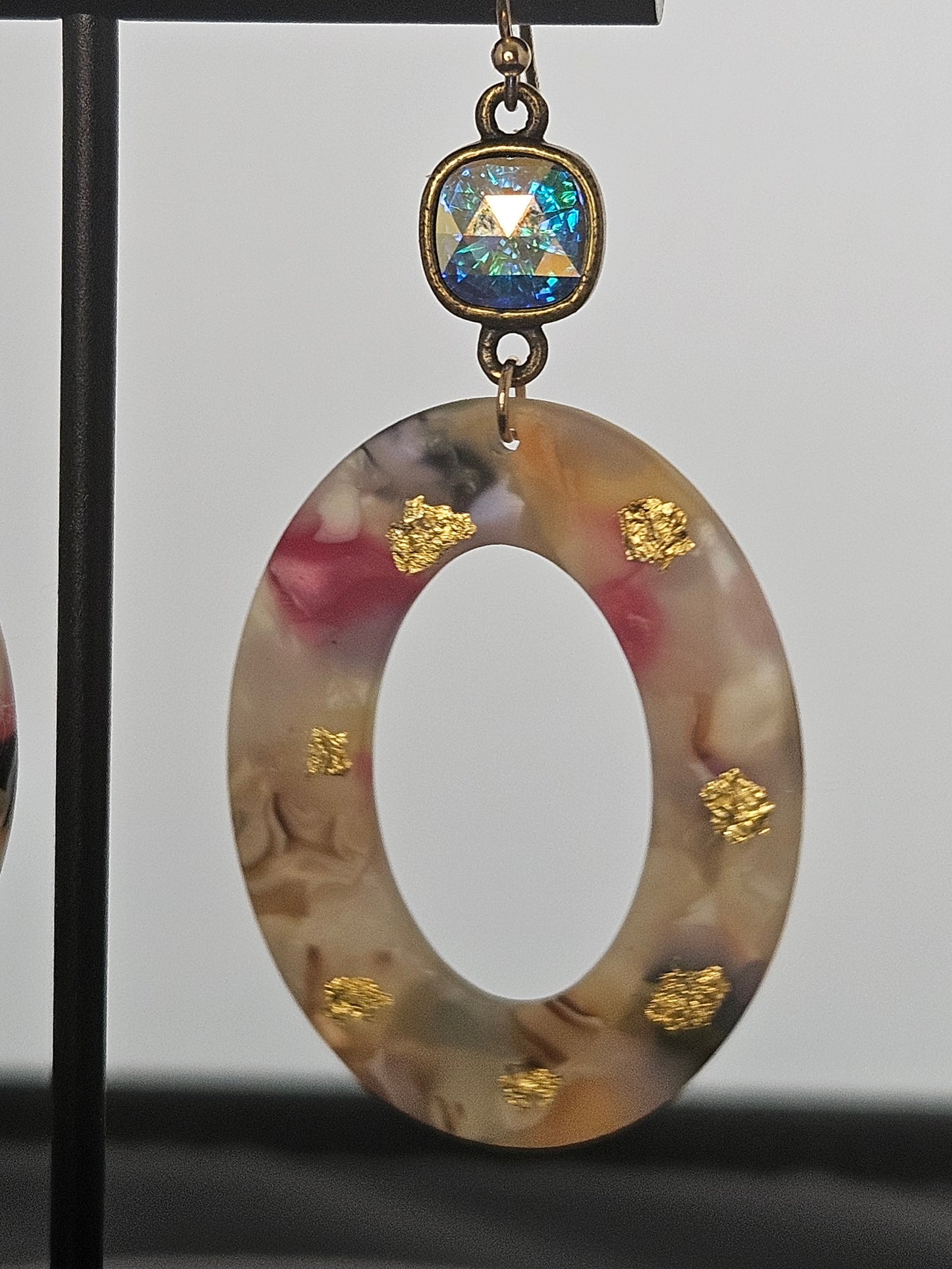 Aurora Elegance Multi-Colored Earrings With Austrian Crystal
