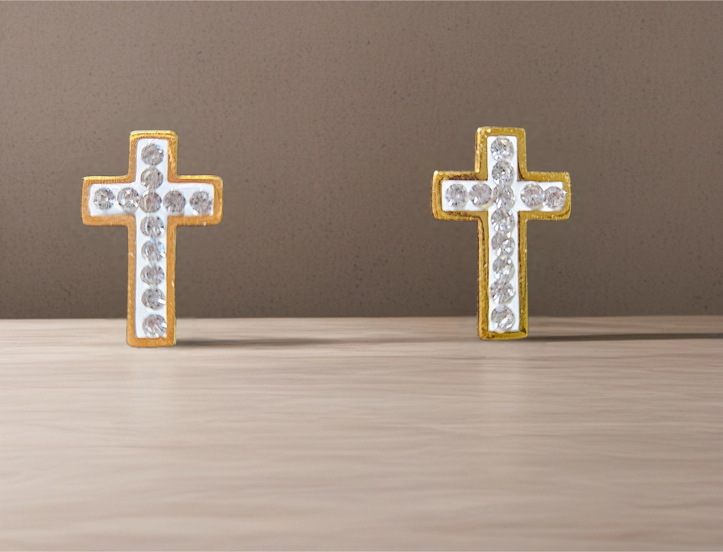 Celestial Grace Cross Earrings