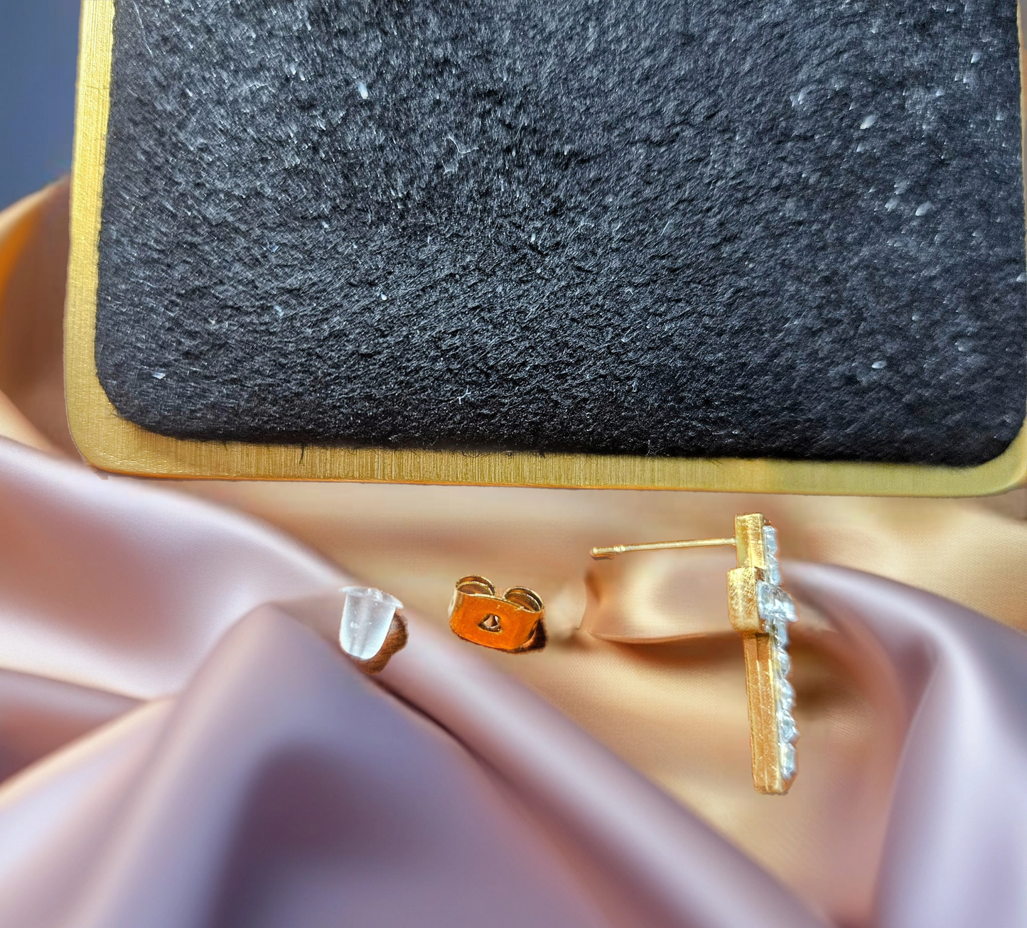 Celestial Grace Cross Earrings
