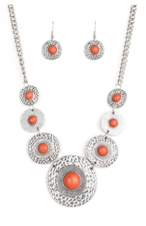 Tiger Trap Orange Necklace