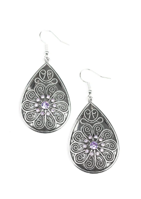Banquet Bling Purple Earrings