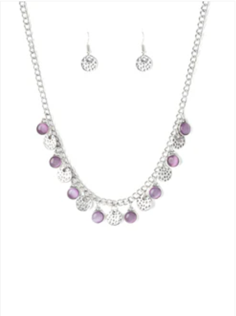 Treasure Tour Purple Necklace