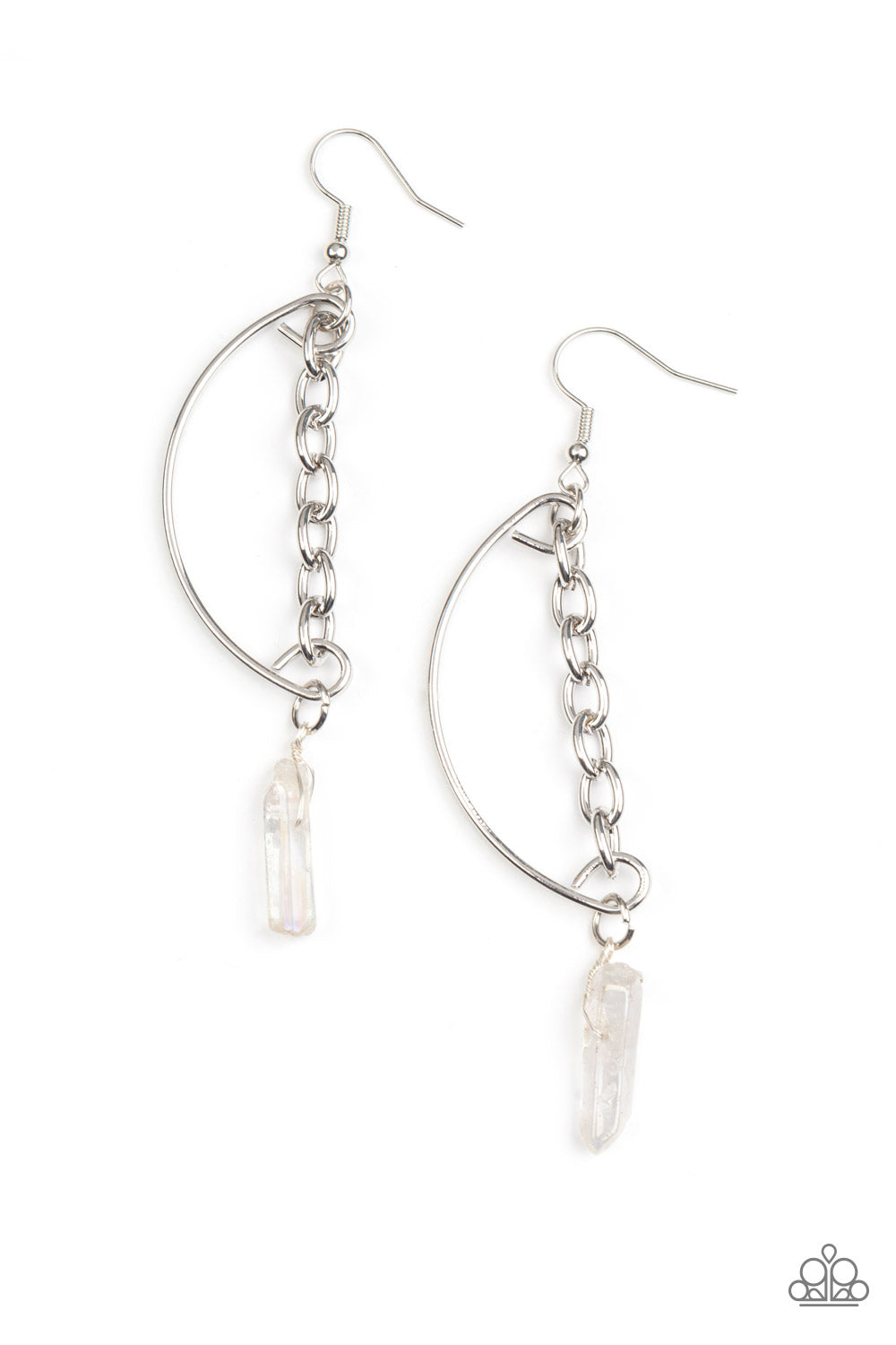 Yin To My Yang White Earrings