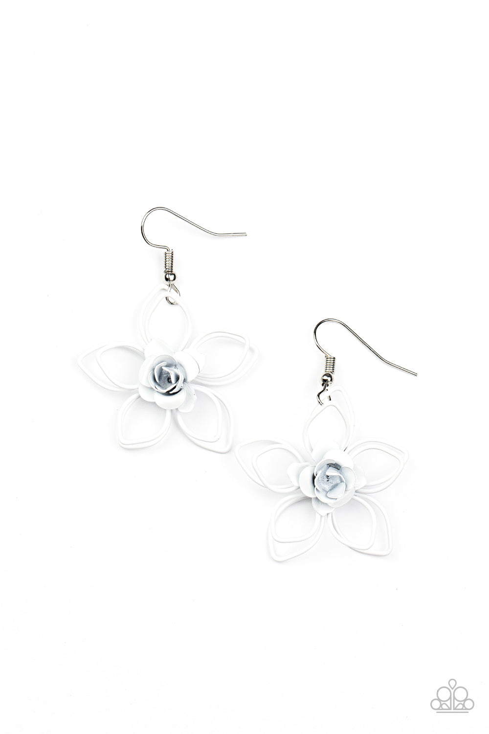 Botanical Bonanza White Floral Earrings