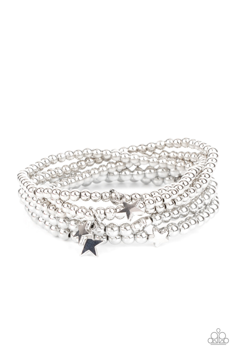 American All-Star Silver Stretch Bracelet