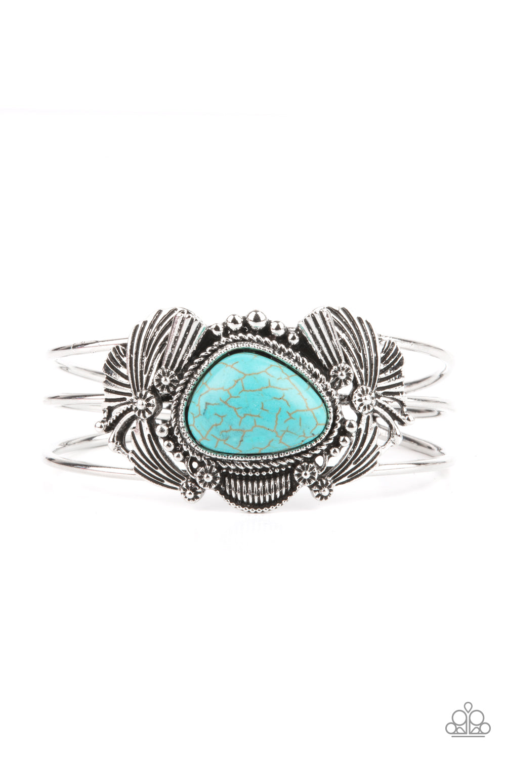 Western Wonderland Blue Cuff Bracelet