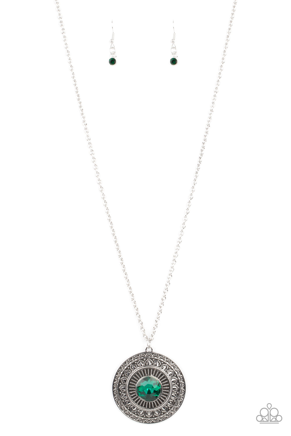 Aztec Apex Green Necklace