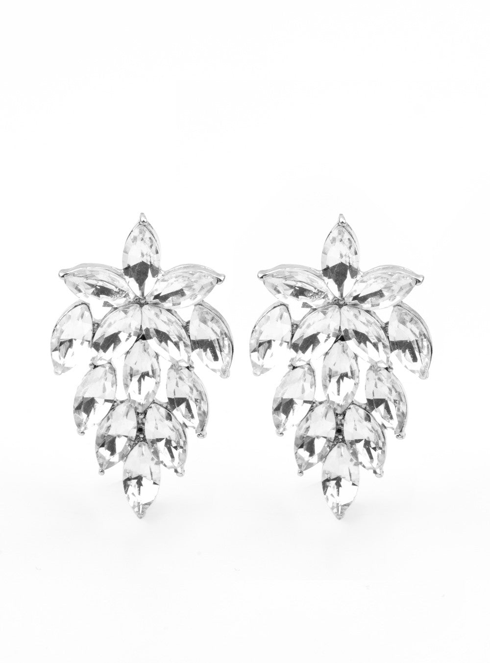 They See Me Glowin' White Post Earrings