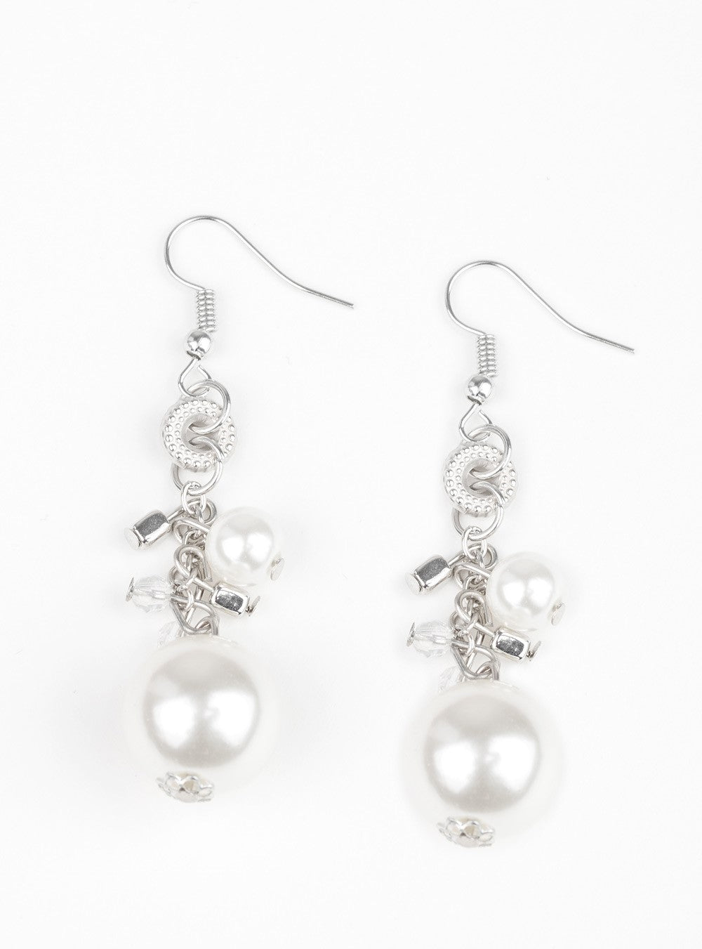 Timelessly Traditional White Earrings