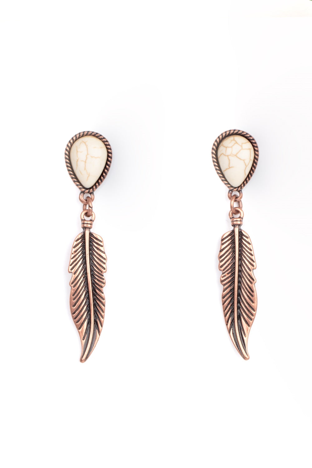 Totally Tran-QUILL Copper Post Earrings