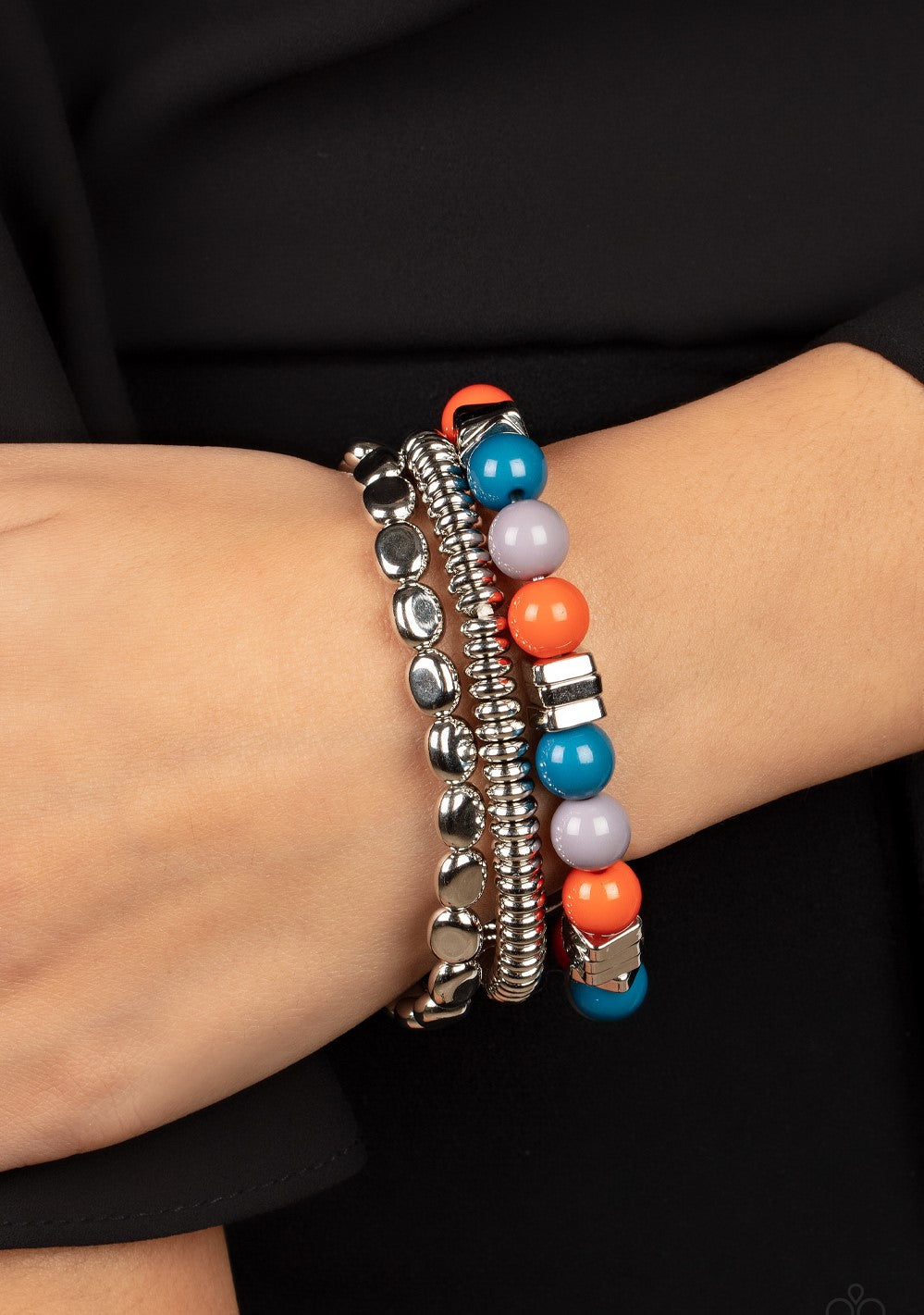 Tour De Tourist Multi-Colored Stretch Bracelet
