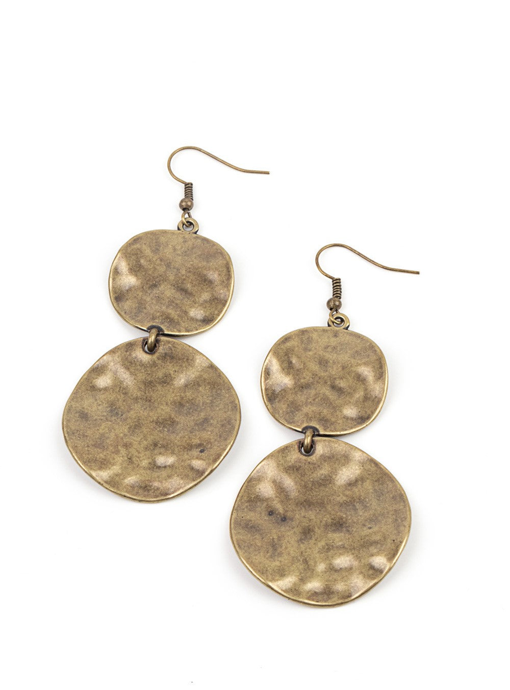 HARDWARE-Headed Brass Earrings