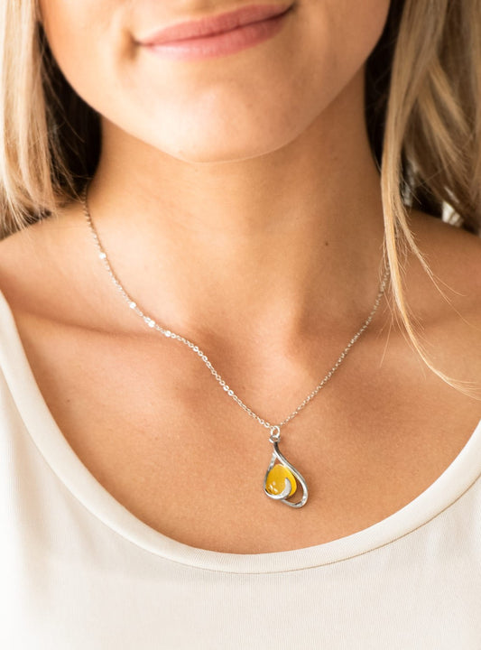 Tell Me A Love Story Yellow Necklace