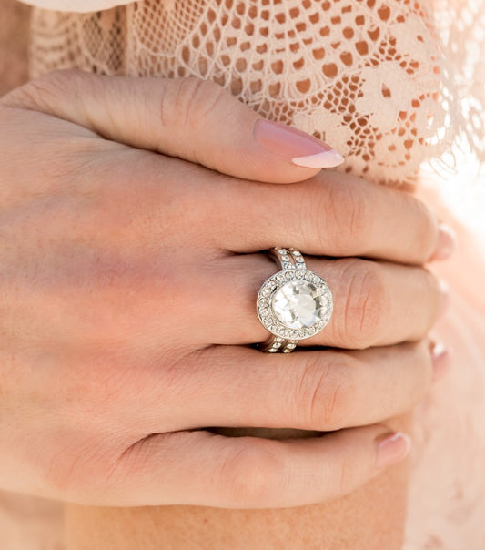 Unstoppable Sparkle White Ring
