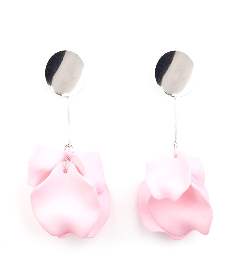 Petal Pathways Pink Post Earrings