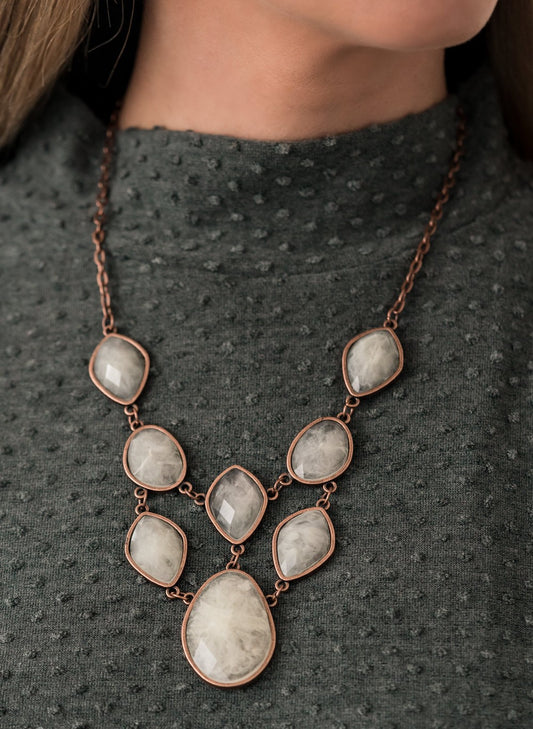 Opulently Oracle Copper Necklace