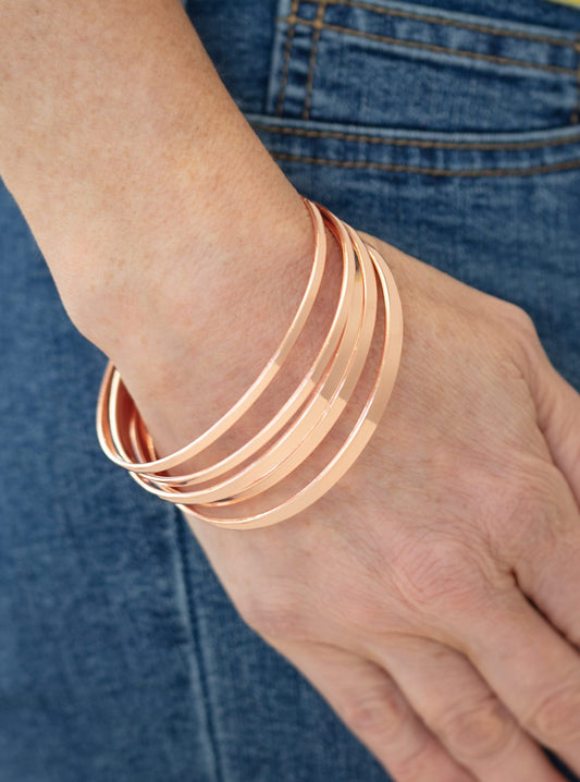 Ensnared Copper Bracelet