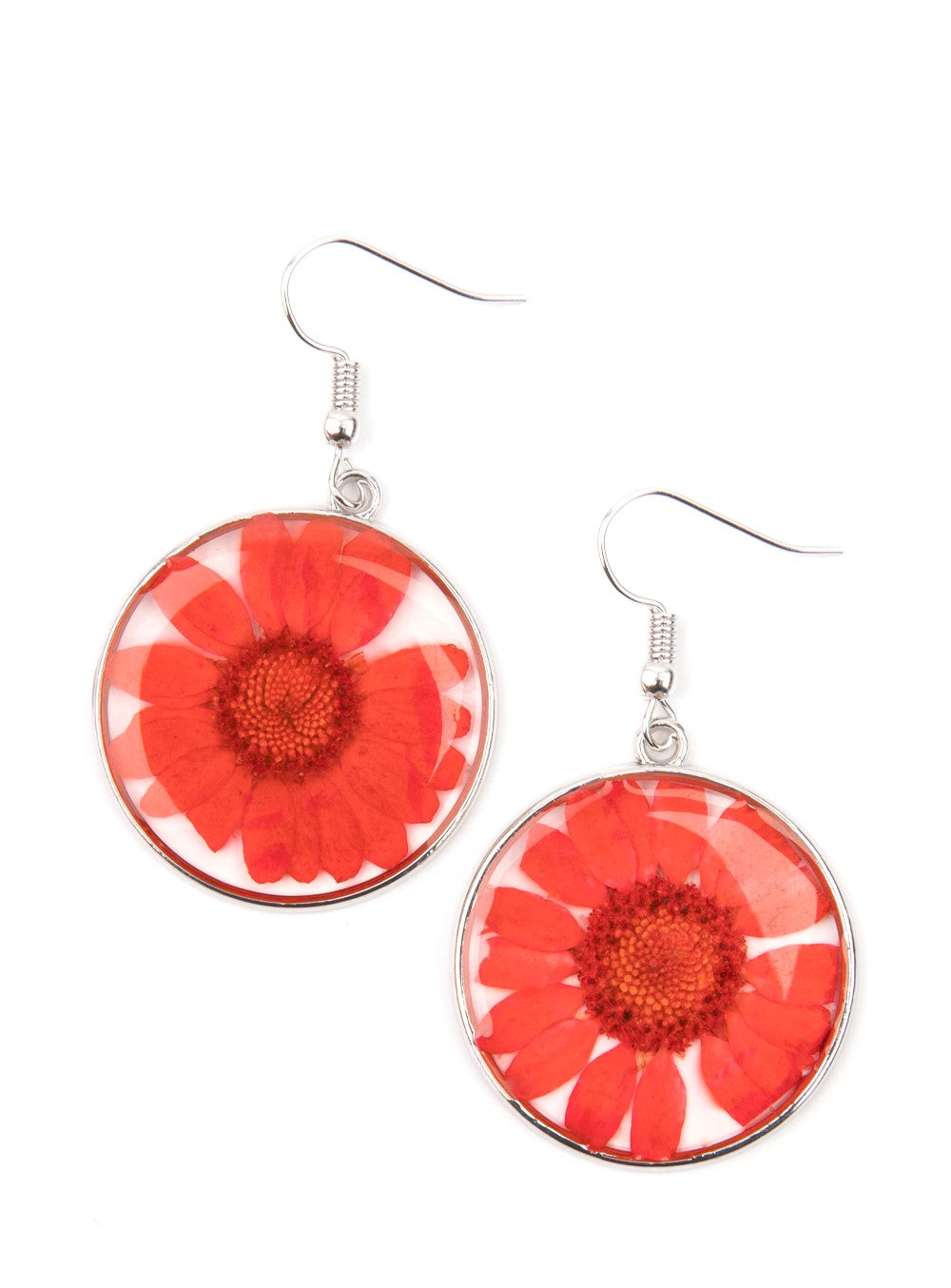 Forever Florals Red Earrings