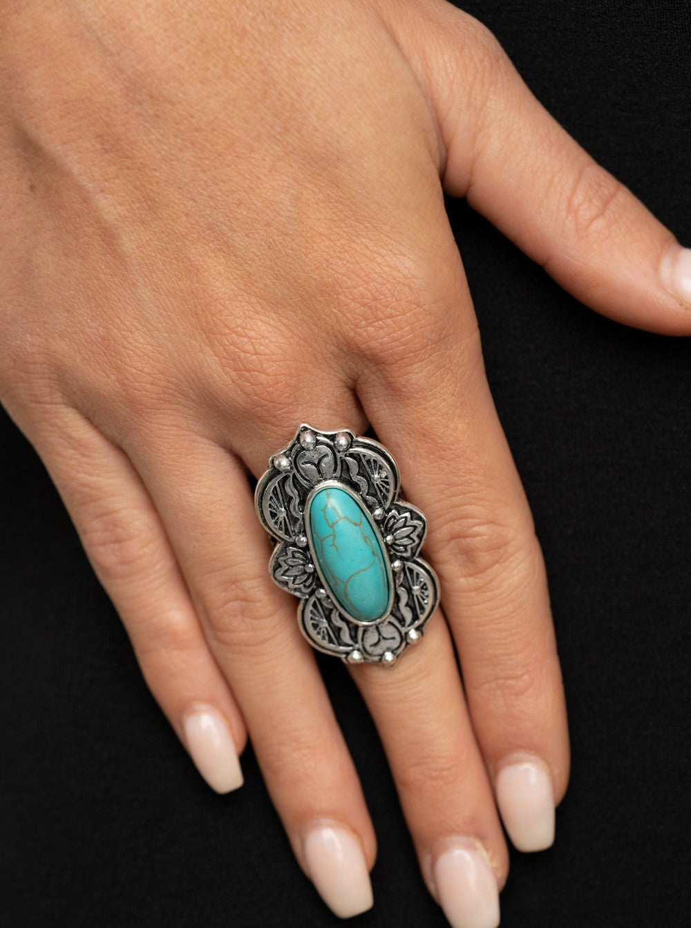 Lotus Oasis Blue Ring