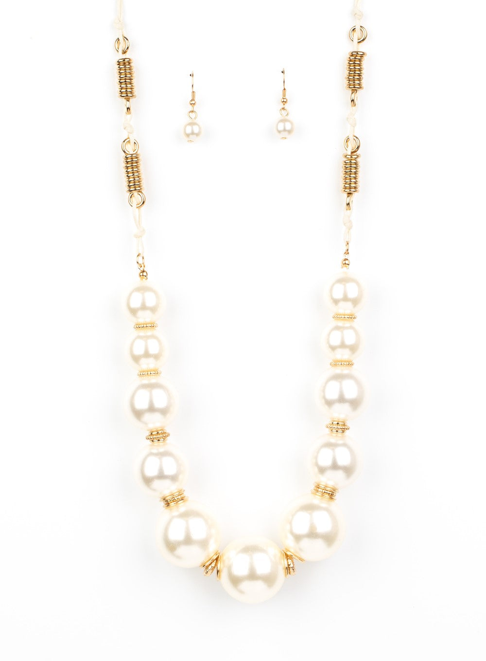 Pearly Prosperity Gold Necklace