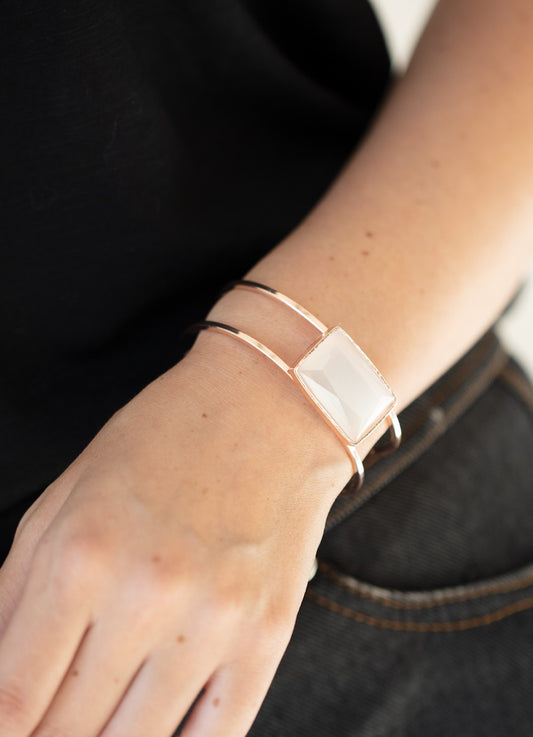 Rehearsal Refinement Rose Gold Cuff Bracelet