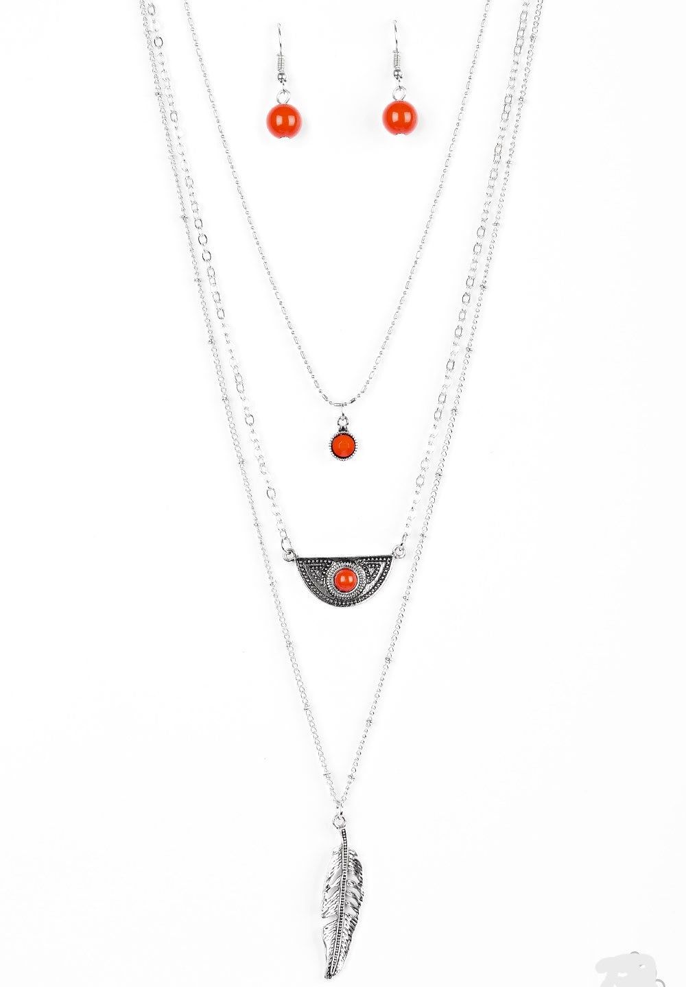 Sahara Sparrow Orange Necklace