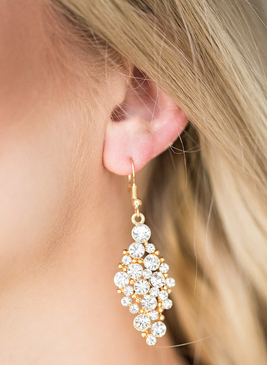 Cosmically Chic Gold Earrings