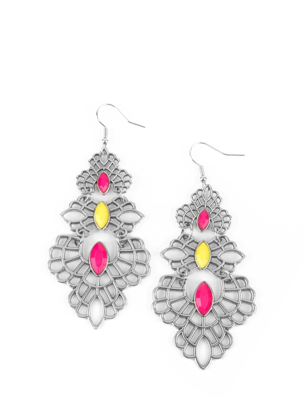 Flamboyant Frills Multi-Colored Earrings