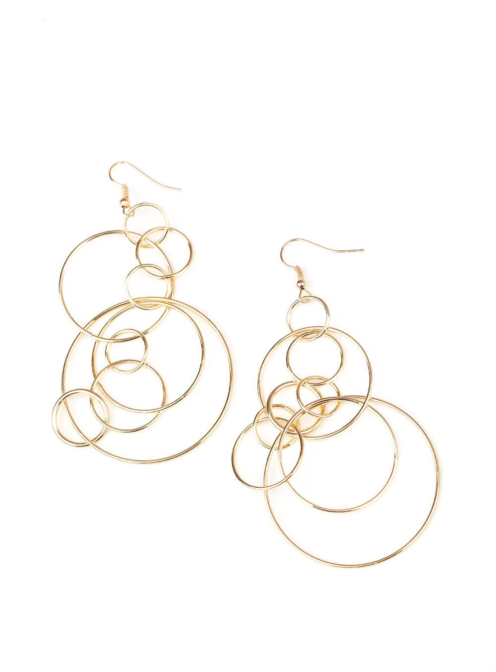 Running Circles Around You Gold Earrings