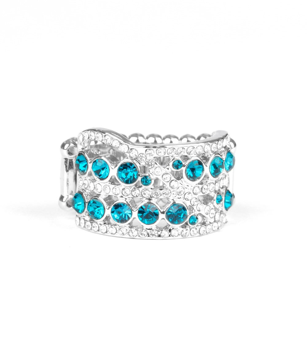 Elegant Effervescence Blue Ring