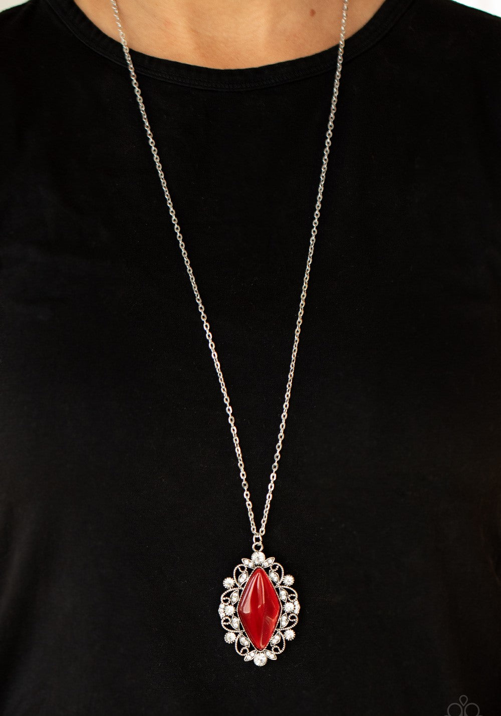 Exquisitely Enchanted Red Necklace