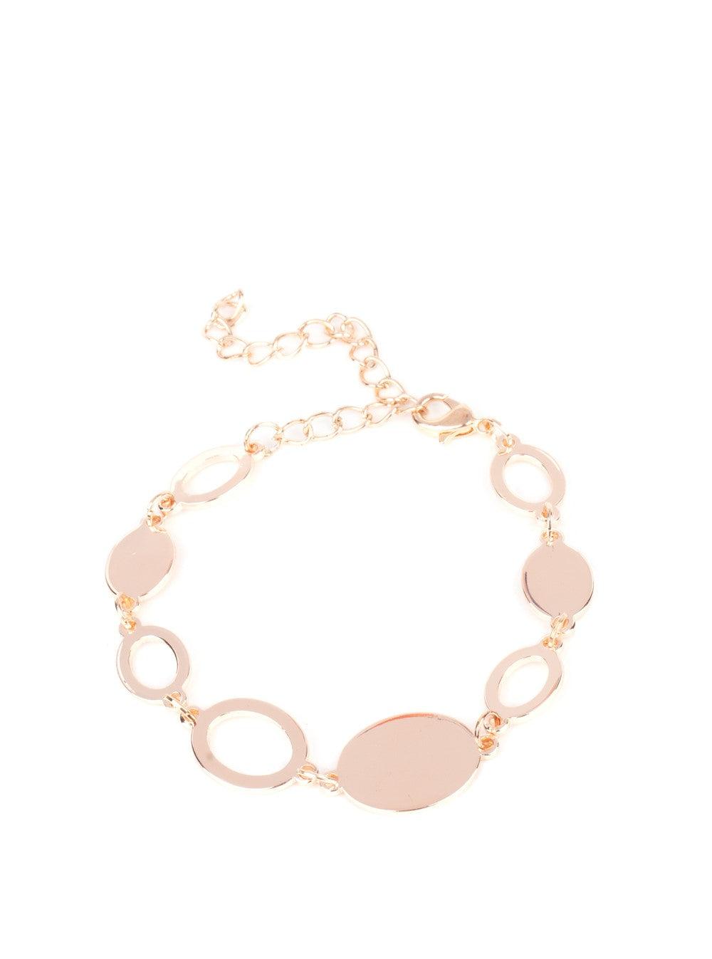 OVAL and Out Rose Gold Bracelet