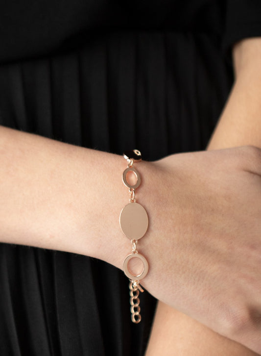 OVAL and Out Rose Gold Bracelet