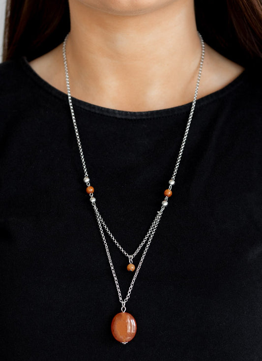 Time To Hit The ROAM Orange Necklace