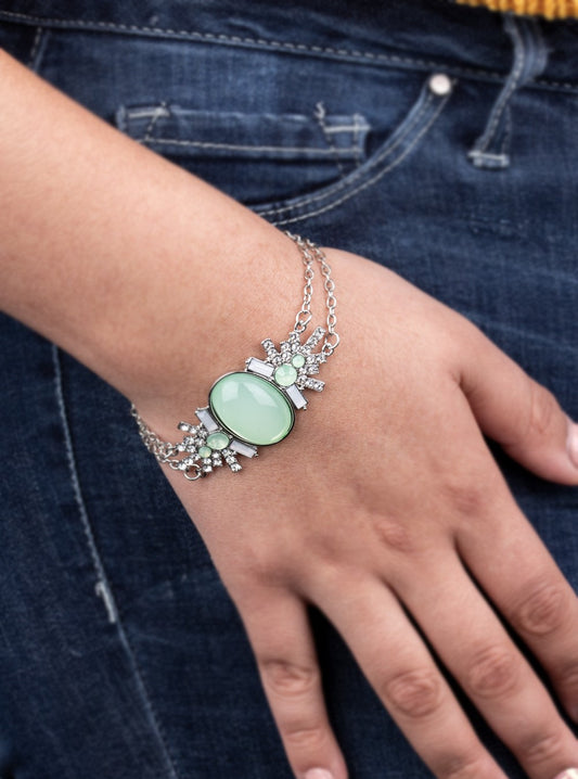 Brilliantly Boho Green Bracelet