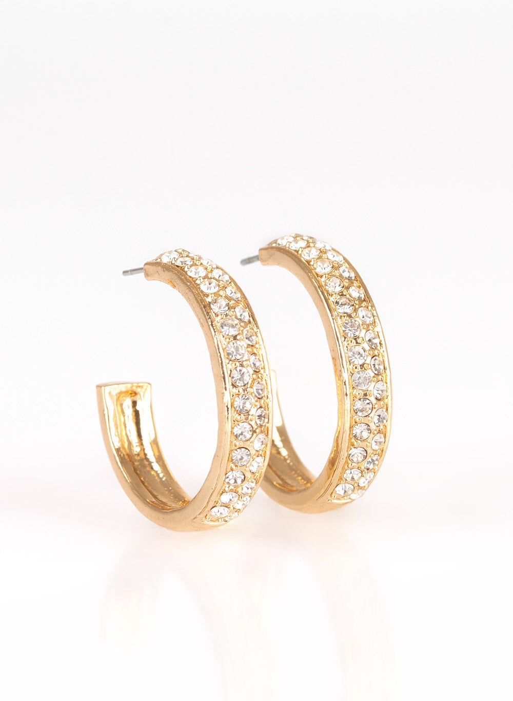 Cash Flow Gold Hoop Earrings