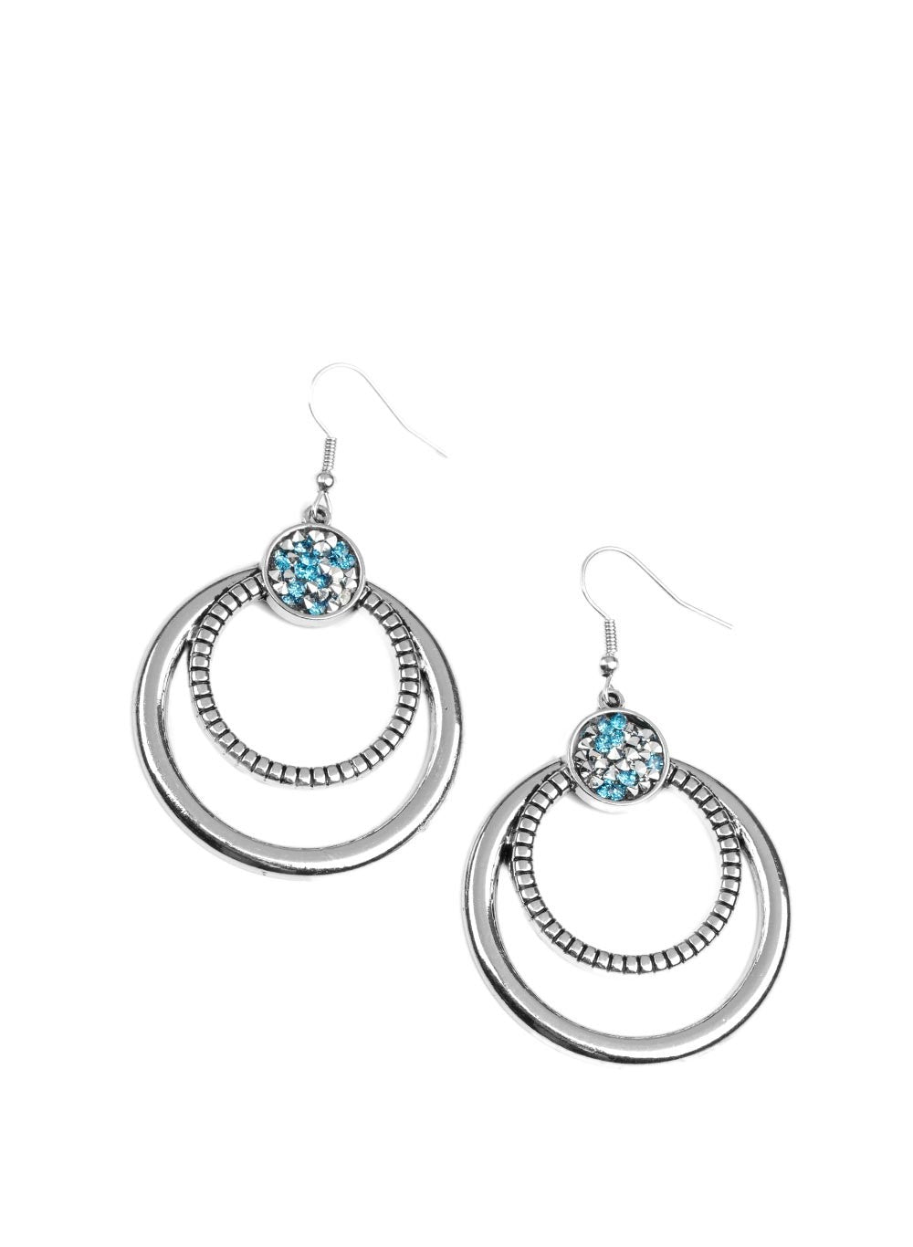 Spun Out Opulence Blue Earrings