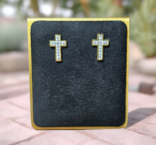 Celestial Grace Cross Earrings