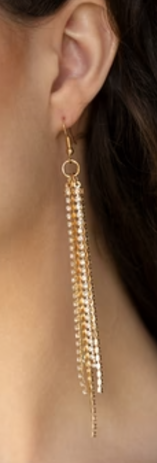 Center Stage Status Gold Earrings
