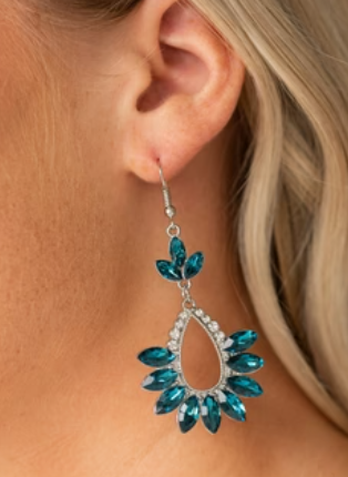 Extra Exquisite Blue Earrings