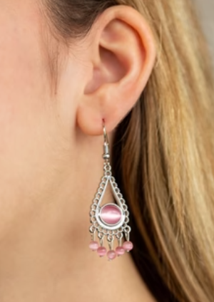 Give Me The GLOW-Down Pink Earrings