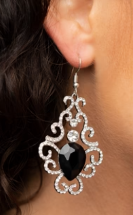 Happily Ever AFTERGLOW Black Earrings