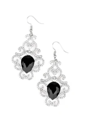 Happily Ever AFTERGLOW Black Earrings