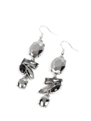 Modern Makeover Silver Earrings