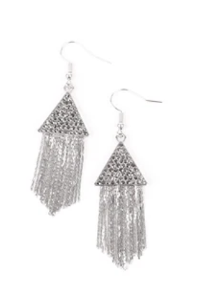 Pyramid SHEEN Silver Earrings