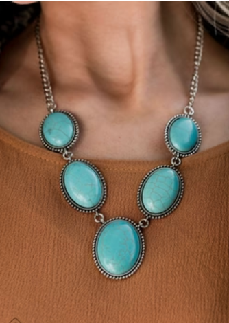 River Valley Radiance Blue Necklace