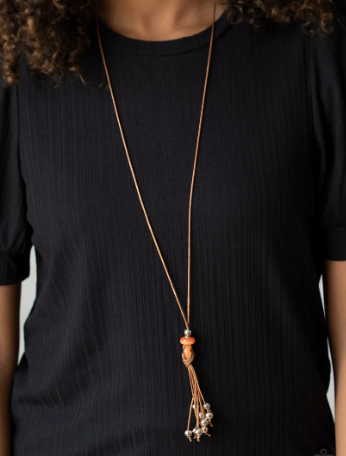 Ocean Child Orange Necklace