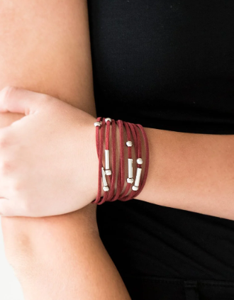 Back To BACKPACKER Red Bracelet