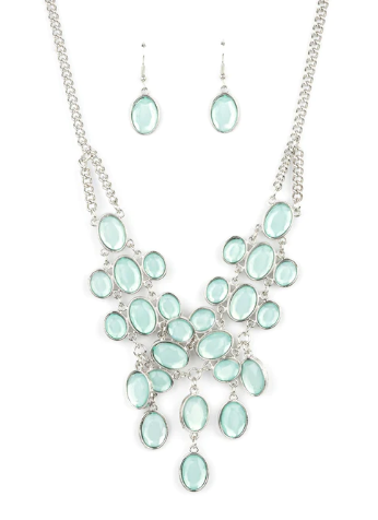 Serene Gleam Blue Necklace