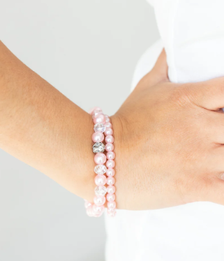 Cotton Candy Dreams Pink Stretch Bracelet